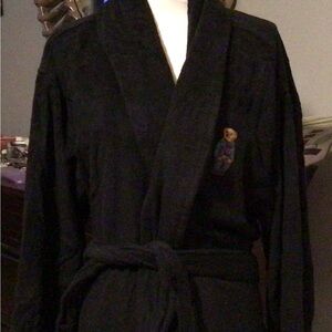 Unisex Black Polo Robe (Brand New)